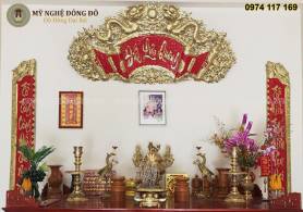 Cuốn thư câu đối cỡ nhỏ 1m35 cho ban thờ nhỏ